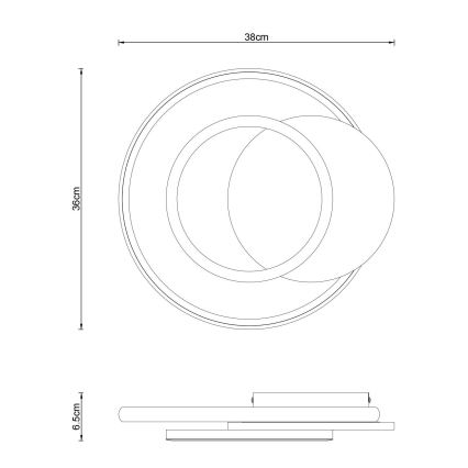 Globo - LED Stropno svetlo LED/24W/230V
