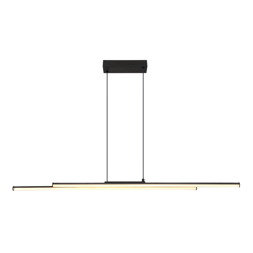 Globo - LED luster na sajli LED/24W/230V 3000K crna