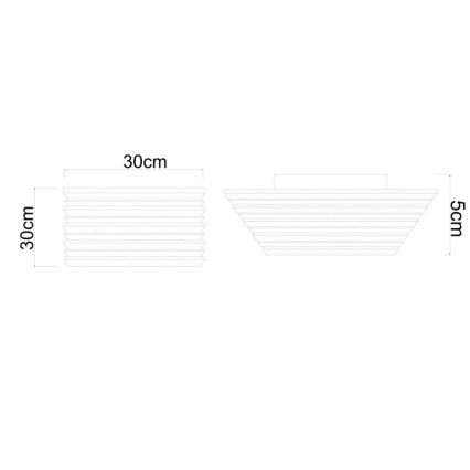 Globo - LED plafonjera LED/15W/230V 3000K 30x30 cm