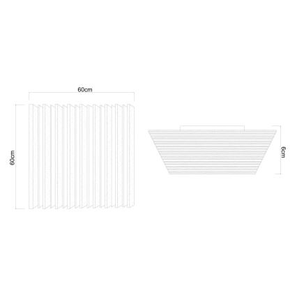 Globo - LED prigušiva plafonska svetiljka LED/40W/230V 2700-6000K 60x60 cm + daljinski upravljač