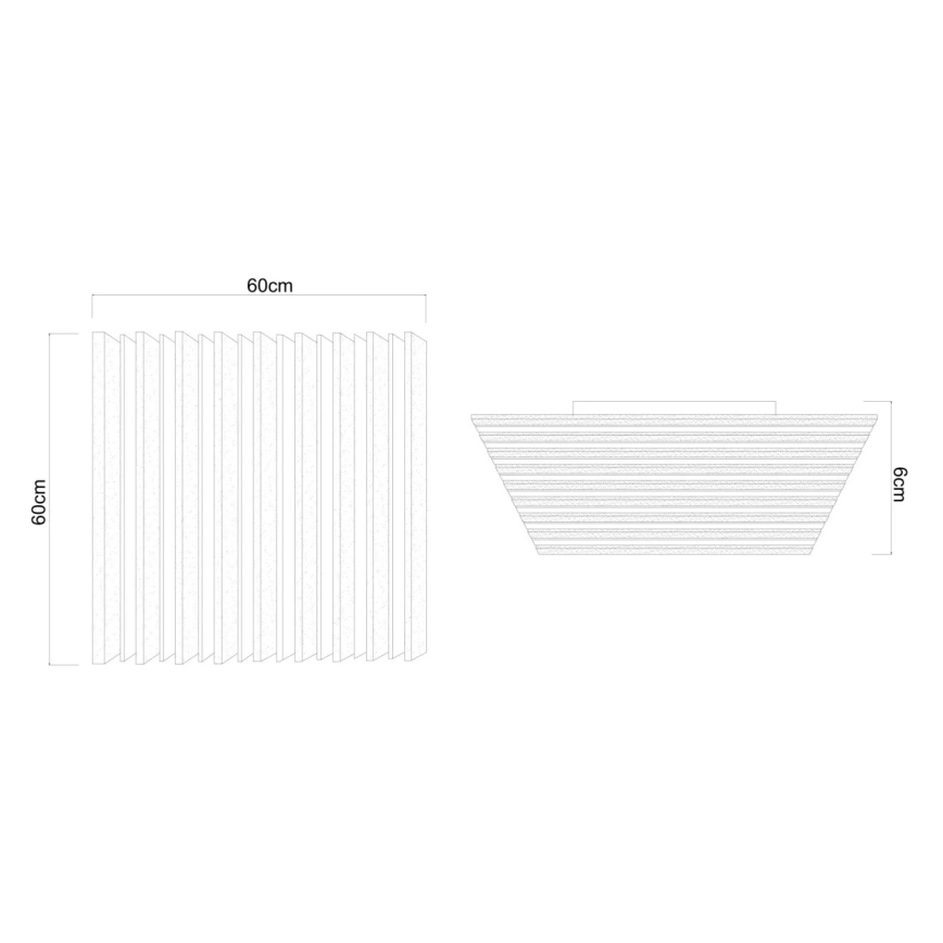 Globo - LED prigušiva plafonska svetiljka LED/40W/230V 2700-6000K 60x60 cm + daljinski upravljač