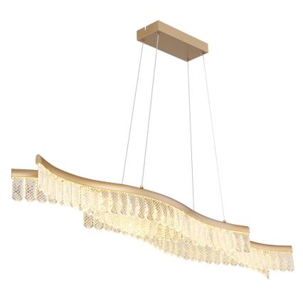 Globo - LED luster na sajli LED/35W/230V 3200K zlatna