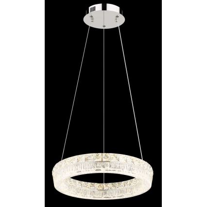 Globo - LED prigušiva luster na sajli LED/24W/230V 2700-6000K proziran + daljinski upravljač