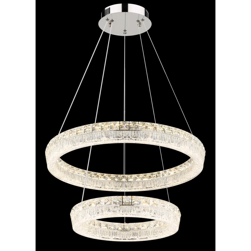 Globo - LED prigušiva luster na sajli LED/60W/230V 2700-6000K proziran + daljinski upravljač