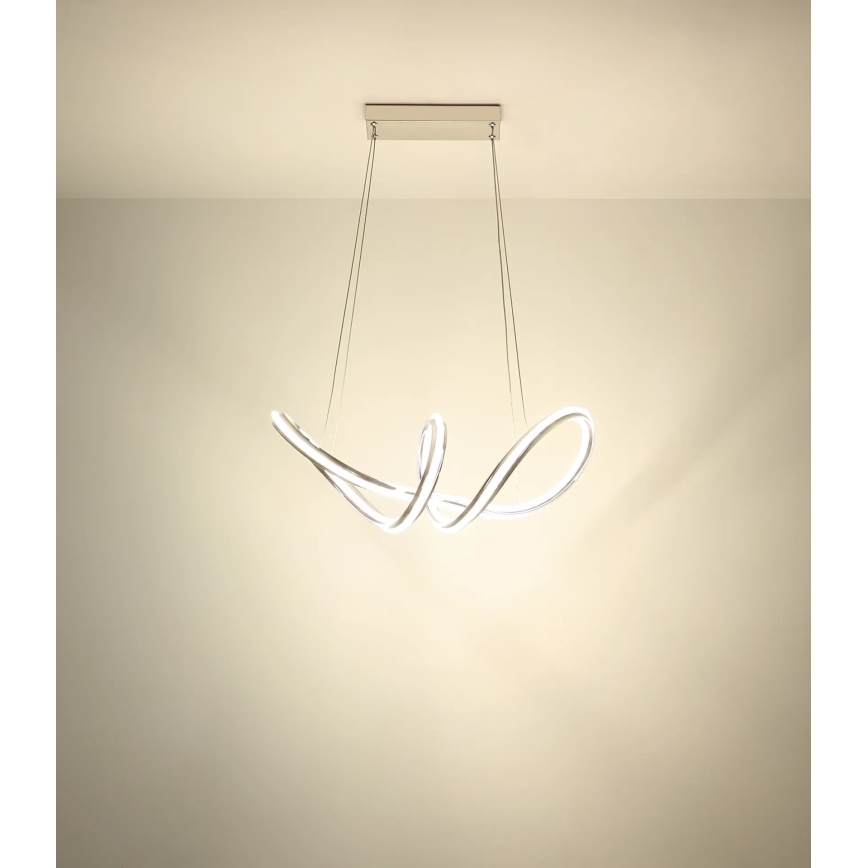 Globo - LED prigušiva luster na sajli LED/45W/230V 2700-6000K sjajni hrom + daljinski upravljač