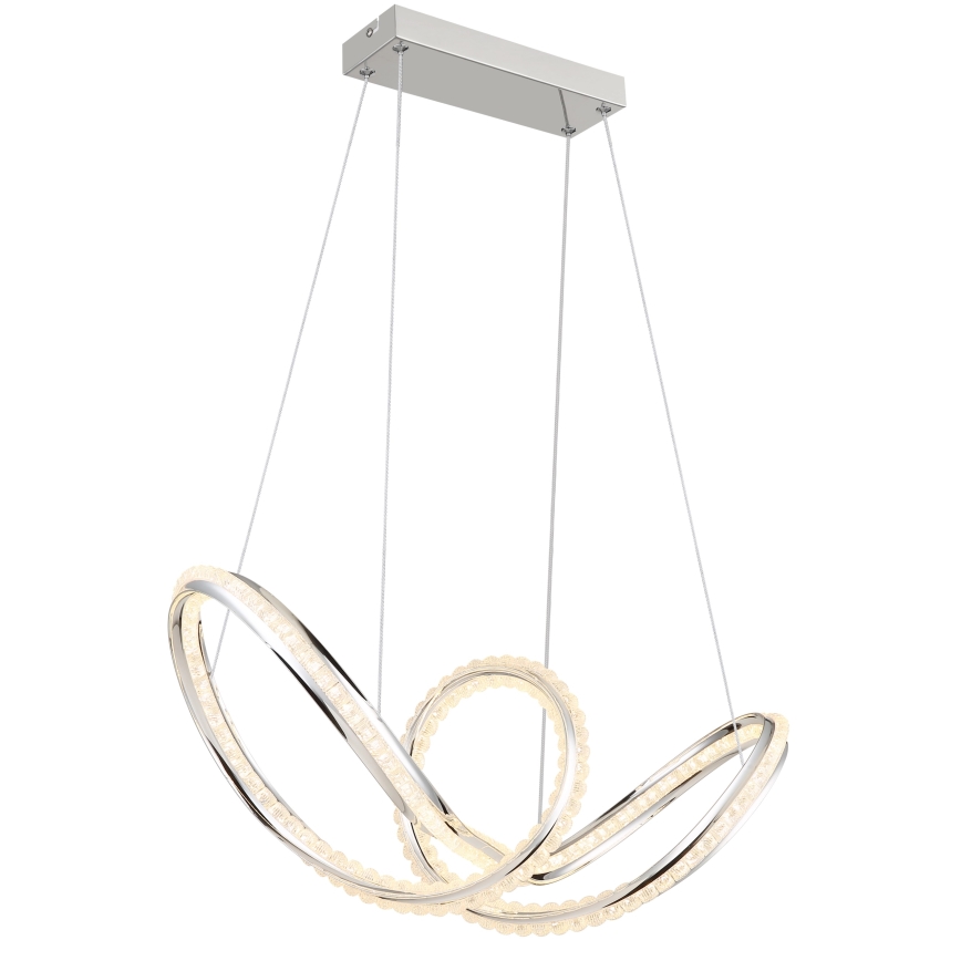 Globo - LED prigušiva luster na sajli LED/45W/230V 2700-6000K sjajni hrom + daljinski upravljač