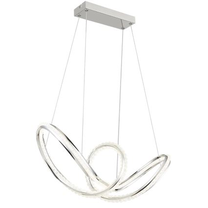 Globo - LED prigušiva luster na sajli LED/45W/230V 2700-6000K sjajni hrom + daljinski upravljač