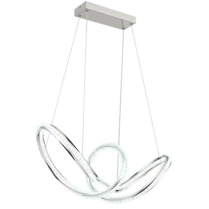 Globo - LED prigušiva luster na sajli LED/45W/230V 2700-6000K sjajni hrom + daljinski upravljač