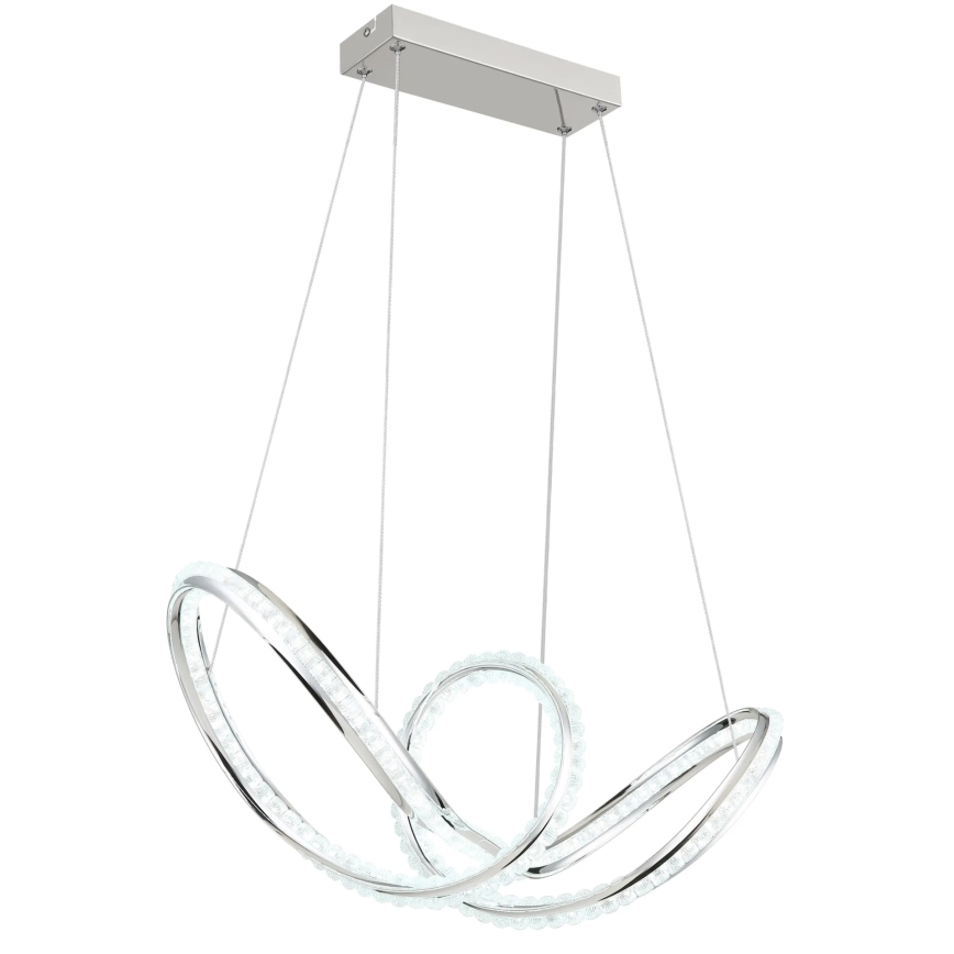 Globo - LED prigušiva luster na sajli LED/45W/230V 2700-6000K sjajni hrom + daljinski upravljač
