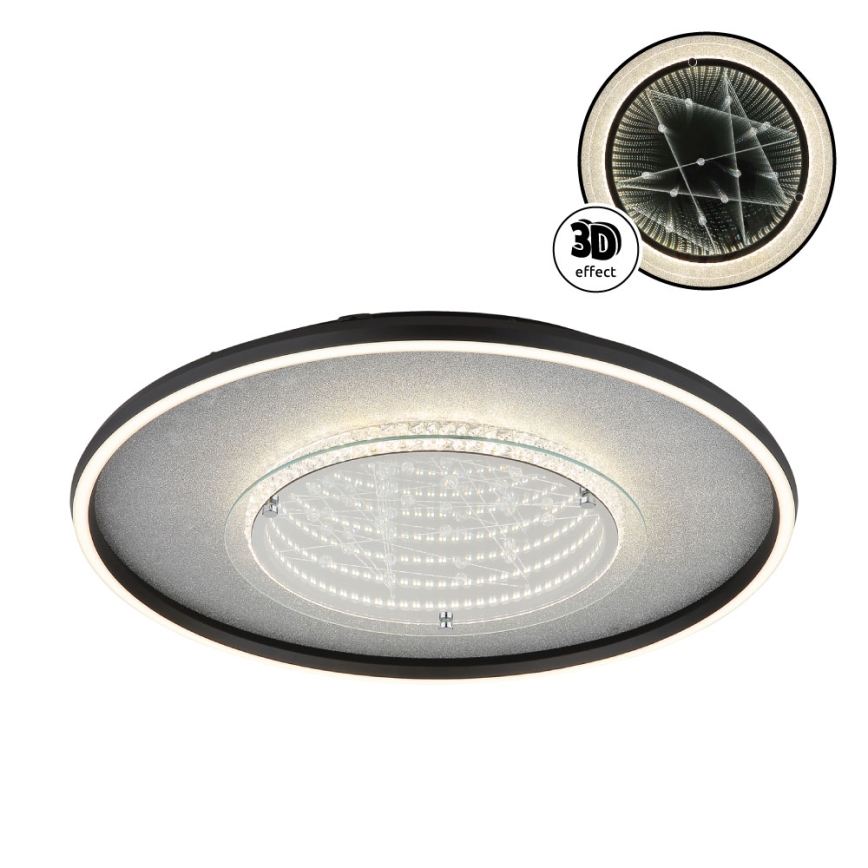 Globo - LED plafonsko svetlo LED/40W/230V 3000/4000/6000K prečnika 51,5 cm crna