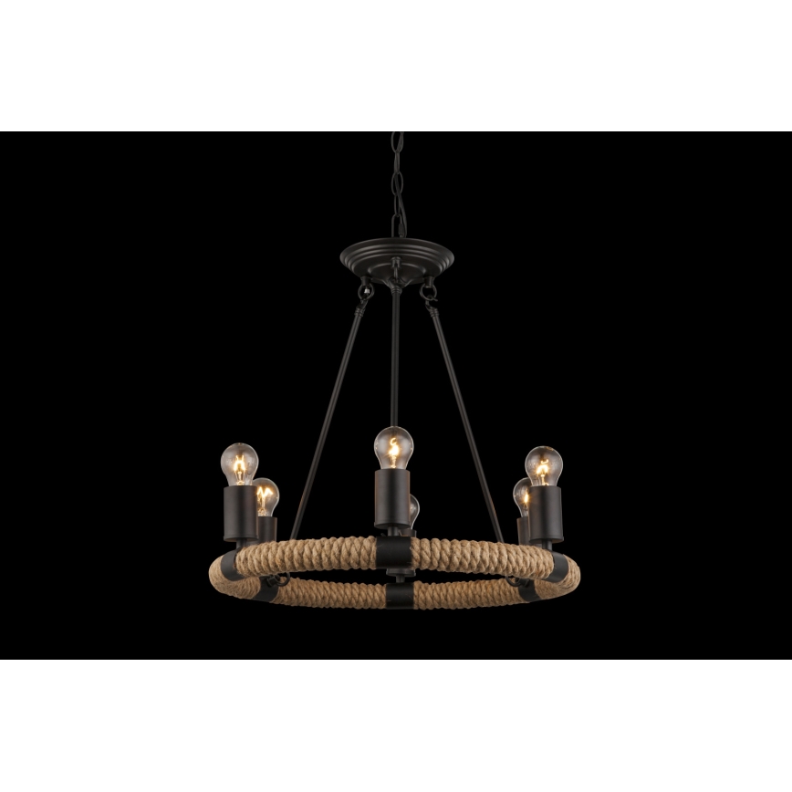 Globo - Luster na lancu 6xE27/40W/230V