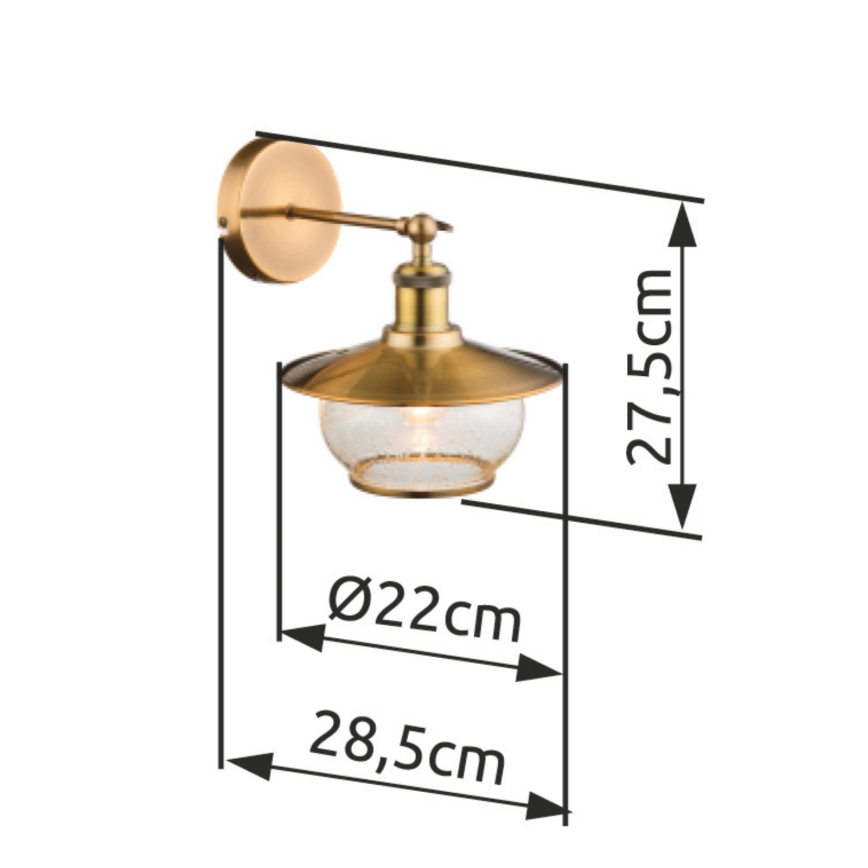 Globo - Zidna svetiljka 1xE27/60W/230V