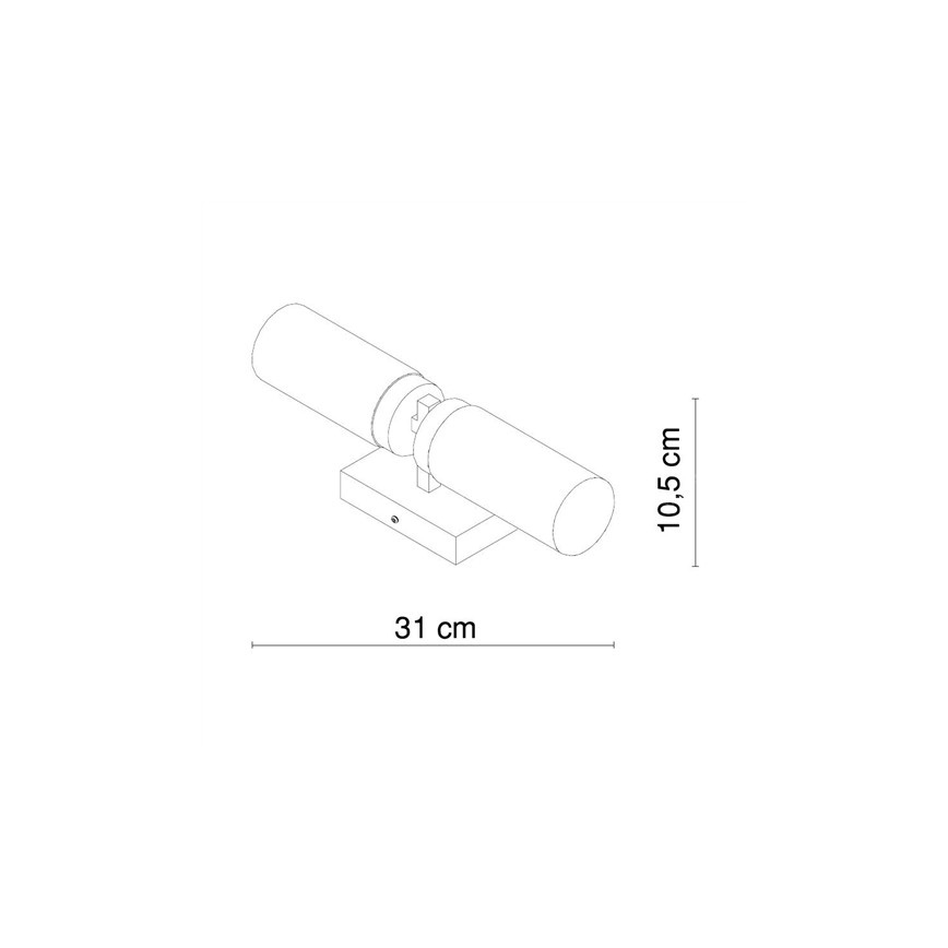 Globo - Kupatilsko zidno svetlo 2xE14/40W/230V IP44
