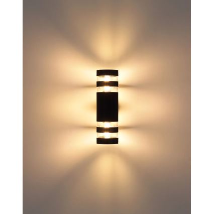 Globo - Zidna lampa 2xE27/10W/230V crna