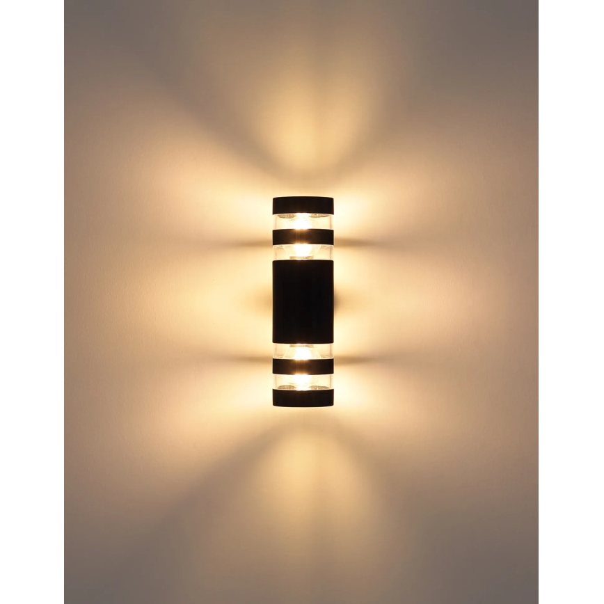 Globo - Zidna lampa 2xE27/10W/230V crna