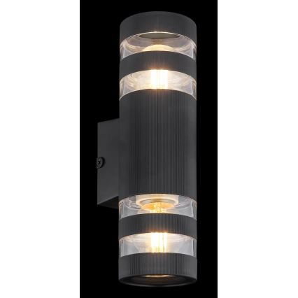Globo - Zidna lampa 2xE27/10W/230V crna