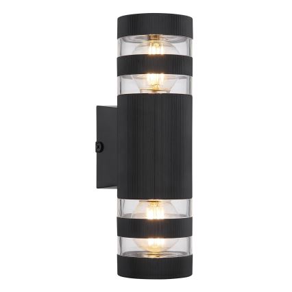 Globo - Zidna lampa 2xE27/10W/230V crna
