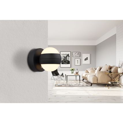 Globo - LED prigušiva punjiva dodirna zidna svetiljka LED/1,4W/5V 1800 mAh crna