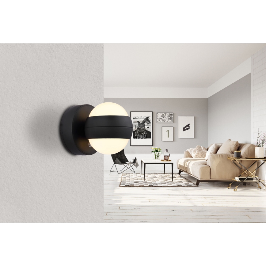 Globo - LED prigušiva punjiva dodirna zidna svetiljka LED/1,4W/5V 1800 mAh crna