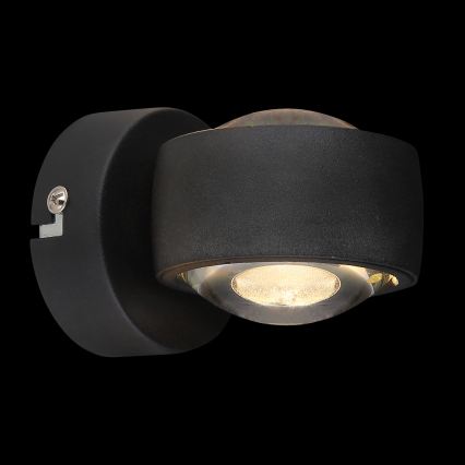Globo - LED zidno svetlo LED/7W/230V 3000K crna