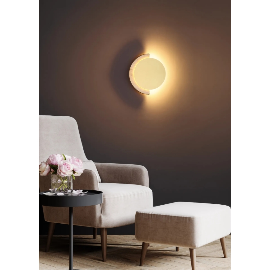 Globo - LED zidno svetlo LED/12W/230V 3000K prečnik 25 cm travertin