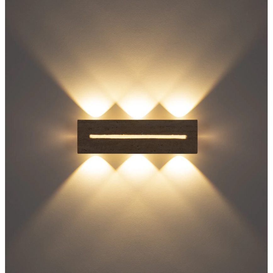 Globo - LED zidno svetlo LED/17W/230V 3000K 40 cm travertin