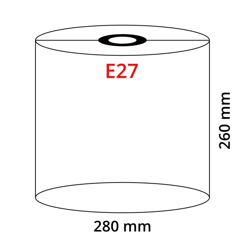 Globo - Abažur za luster E27, prečnik 28 cm