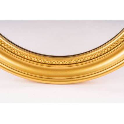 Globo - Zidno ogledalo prečnika 39 cm, zlatno