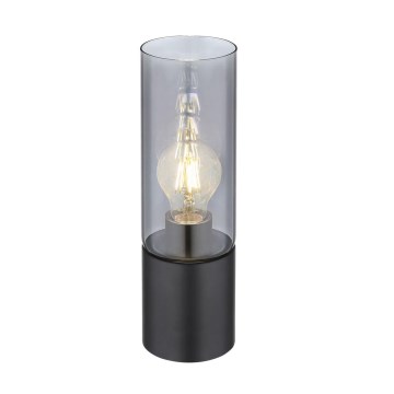 Globo - Dodirna stolna lampa 1xE27/25W/230V Ø 9 cm crna