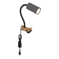 Globo - Fleksibilna lampa sa klipsom 1xGU10/25W/230V siva/smeđa