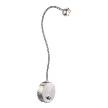 Globo - fleksibilna LED lampica LED/3W/230V, sjajni hrom