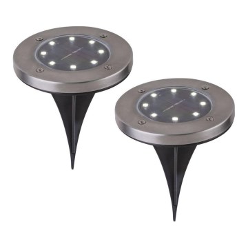 Globo - Komplet 2x LED solarno svetlo LED/0,8W/3V IP44 300 mAh