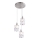 Globo - Kristalni luster na sajli 3xE14/40W/230V