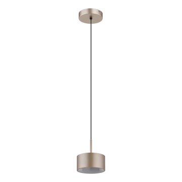 Globo - LED luster na sajli LED/12W/230V 3000K Ø 15 cm, mesing