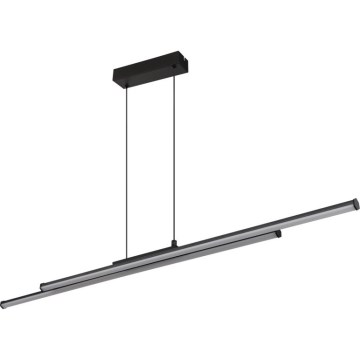 Globo - LED luster na sajli LED/24W/230V 3000K crna