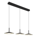 Globo - LED luster na sajli LED/24W/230V 4000K crna