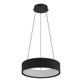 Globo - LED luster na sajli LED/45W/230V 2700/4000/6000K Ø 46 cm crna