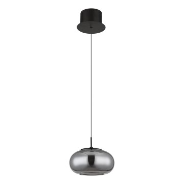 Globo - LED luster na sajli LED/6W/230V crne boje