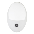 Globo - LED orijentaciono svetlo sa senzorom za utičnicu 4xLED/0,6W/230V 6500K