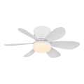 Globo - LED plafonski ventilator sa prigušiva funkcijom LED/5W/230V 2700-6500K, bela + daljinski upravljač