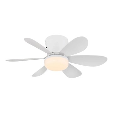 Globo - LED plafonski ventilator sa prigušiva funkcijom LED/5W/230V 2700-6500K, bela + daljinski upravljač