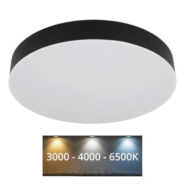 Globo - LED plafonsko svetlo LED/24W/230V 3000K/4000K/6500K prečnik 30 cm crno