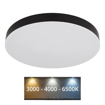 Globo - LED plafonsko svetlo LED/36W/230V 3000K/4000K/6500K prečnika 40 cm crno