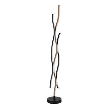 Globo - LED podna lampa LED/28W/230V 3000K crna/zlatna