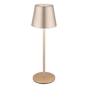 Globo - LED prigušiva dodirna punjiva spoljašnja stona lampa 3u1 LED/3W/5V 3000/4000/5000K IP54 1800 mAh mesing