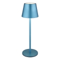 Globo - LED prigušiva dodirna punjiva stona lampa za spoljašnju upotrebu 3u1 LED/3W/5V 3000/4000/5000K IP54 1800 mAh plava