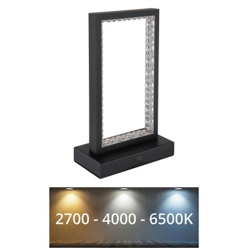 Globo - LED prigušiva dodirna stolna lampa LED/3W/3,7V 2700K/4000K/6500K 1800 mAh USB crna