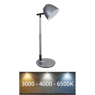 Globo - LED prigušiva dodirna stona lampa LED/7,5W/230V 3000K/4000K/6500K siva