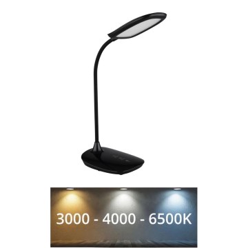 Globo - LED prigušiva dodirna stona lampa LED/9W/230V 3000K/4000K/6500K CRI 90 crna