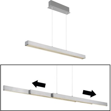 Globo - LED prigušiva dodirni luster na sajli LED/39W/230V 2700/4000/6000K mat hrom